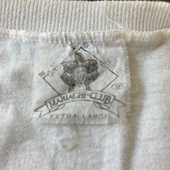 Vtg 1980s/90s Cancun t shirt XL woman sunglasses Neon Beach SIng Stitch Mariachi - Picture 5 of 10